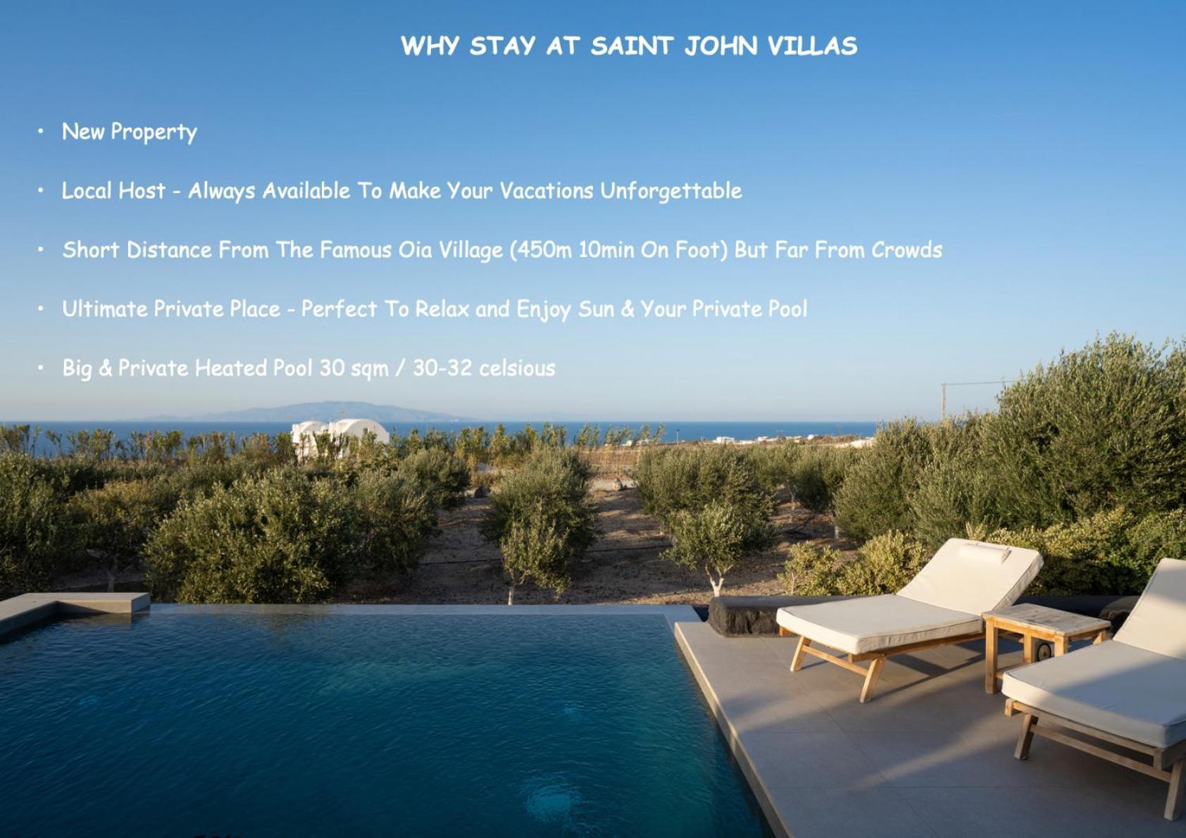 Saint John Oia-Exclusive Private Heated Pool Villas Exterior photo